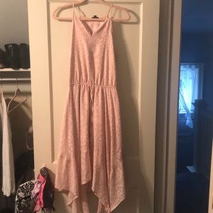 Blush pink asymmetrical dress